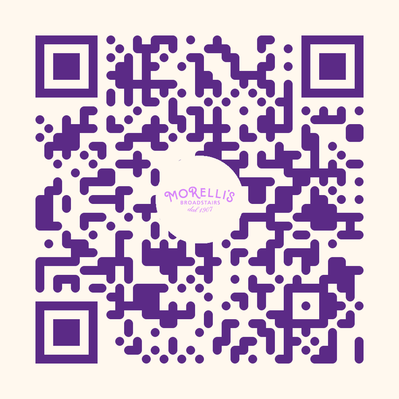 QR code linking to the Morelli's menu PDF